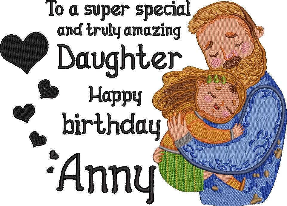 Daughter Happy Birthday - Customize Your Name Here