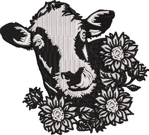 Cow With Sunflower Cow With Sunflower