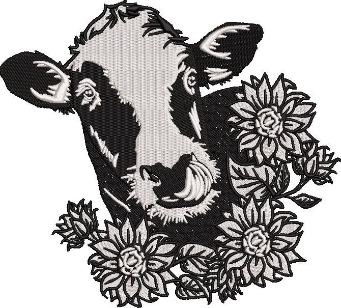 Cow With Sunflower Cow With Sunflower