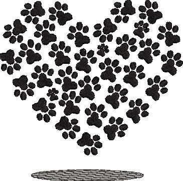 Heart Print Shape Heart Print Shape