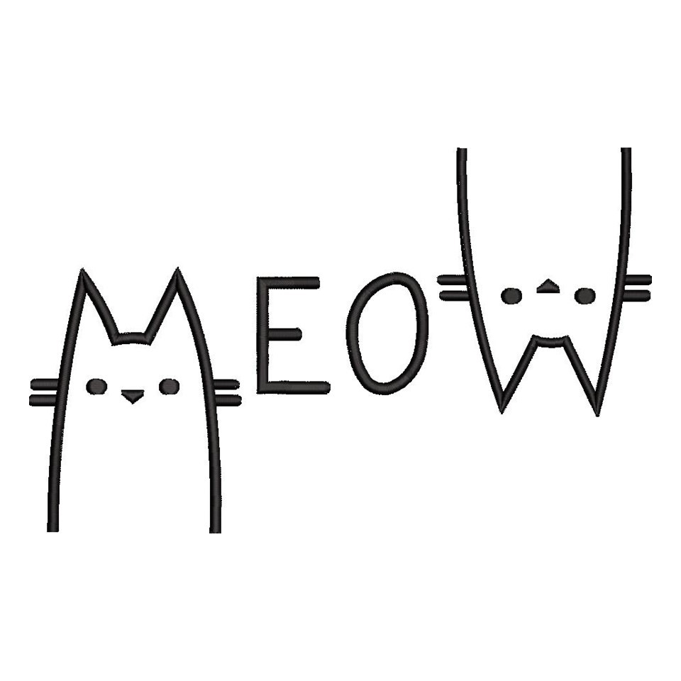 Cute Cat Embroidery Cute Cat Embroidery