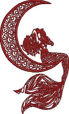 Mermaid On Moon