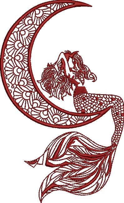 Mermaid On Moon