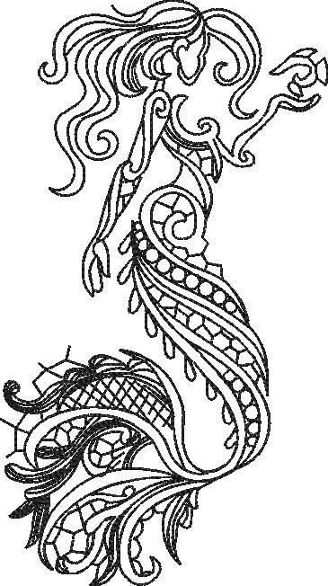 Mermaid Mandala Design Mermaid Mandala Design