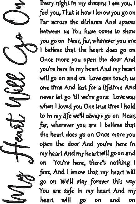 My Heart Will Go On