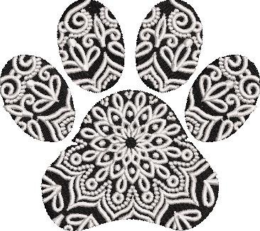 Paw Zentangle Design