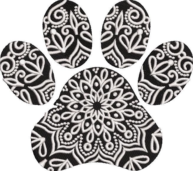 Paw Zentangle Design