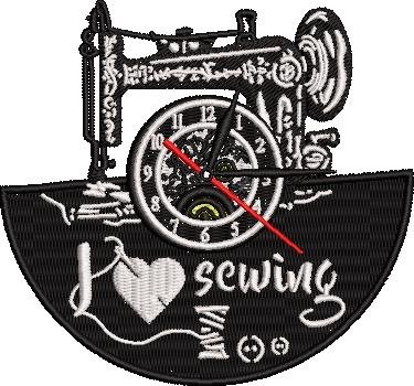 Sewing Machine Clock Sewing Machine Clock