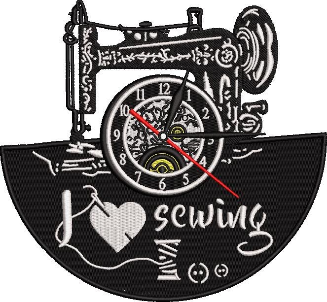 Sewing Machine Clock Sewing Machine Clock