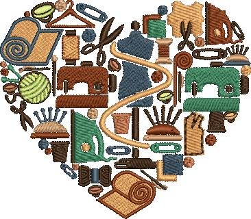 Sewing Heart Pattern