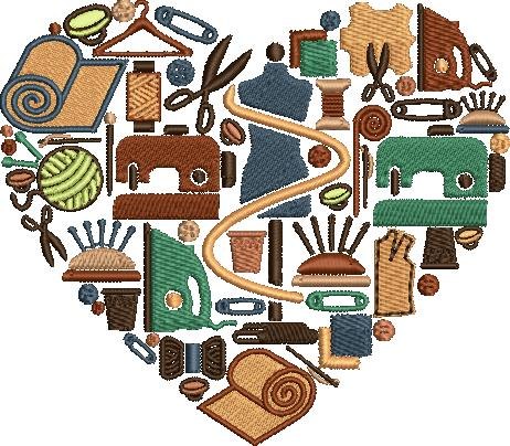 Sewing Heart Pattern