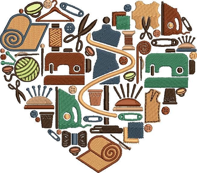 Sewing Heart Pattern