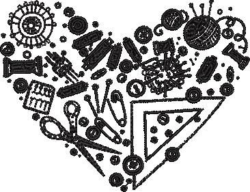Sewing Heart Shape Sewing Heart Shape