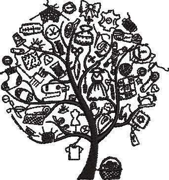 Sewing Tree Design Sewing Tree Design