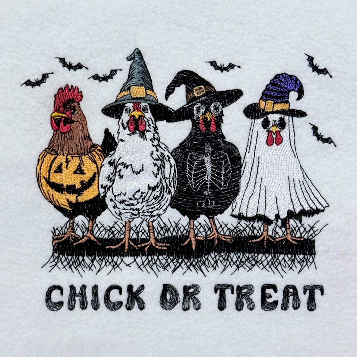 Chick Or Treat Halloween Chickens