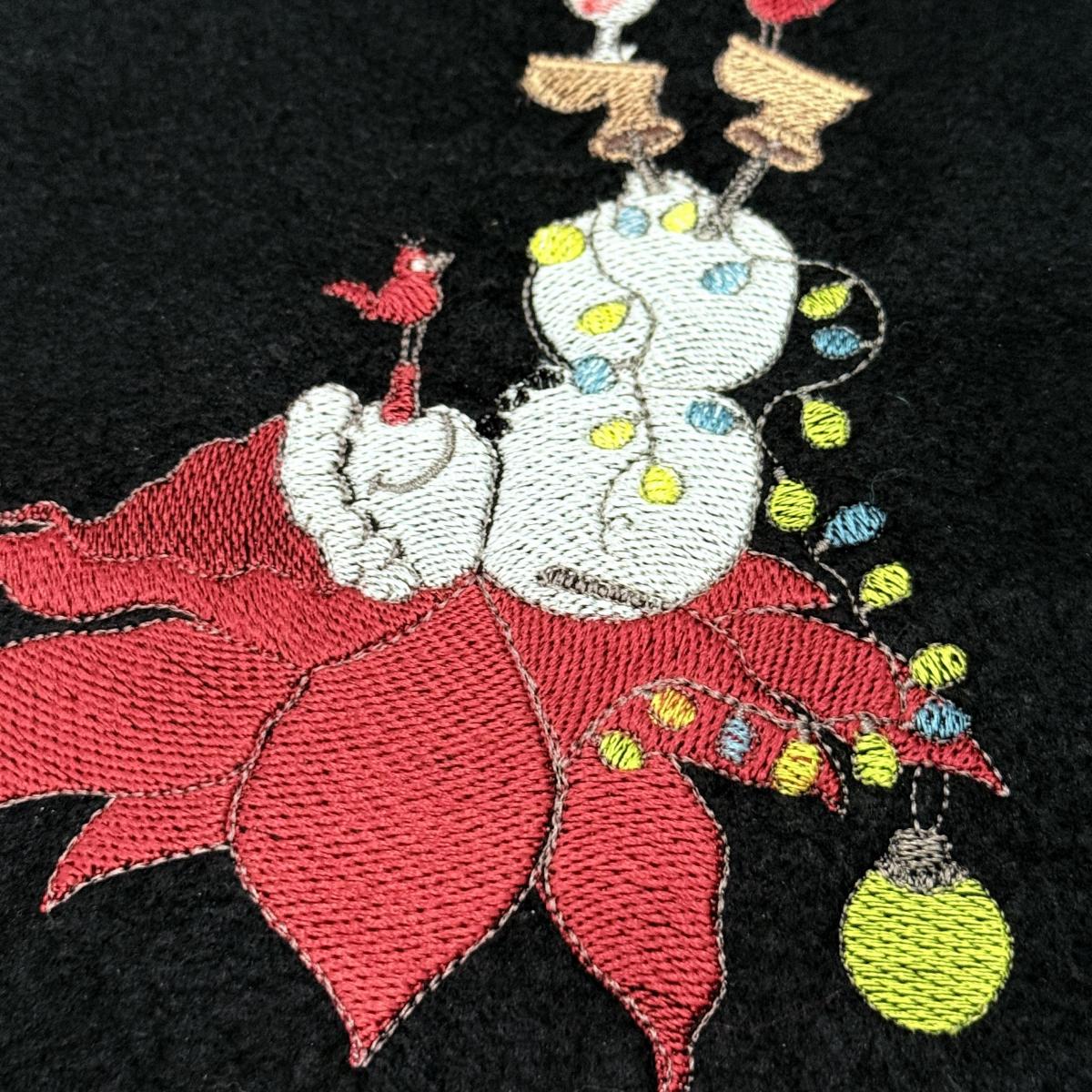 Christmas Snowman With Wine And Birds - Free in Sep Value Pack