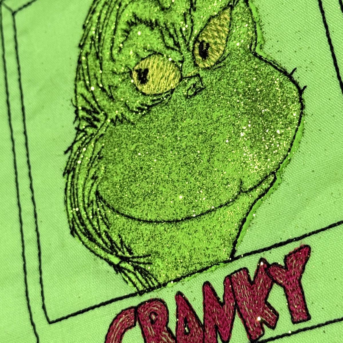 Cranky Christmas Thief Panel Block Cranky Christmas Thief Panel Block