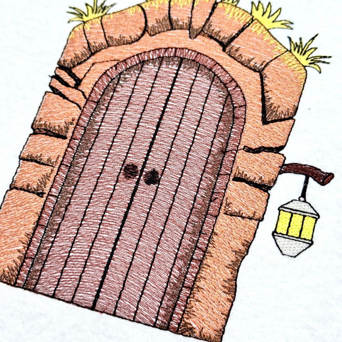 Fairy Door With Stone Arch 