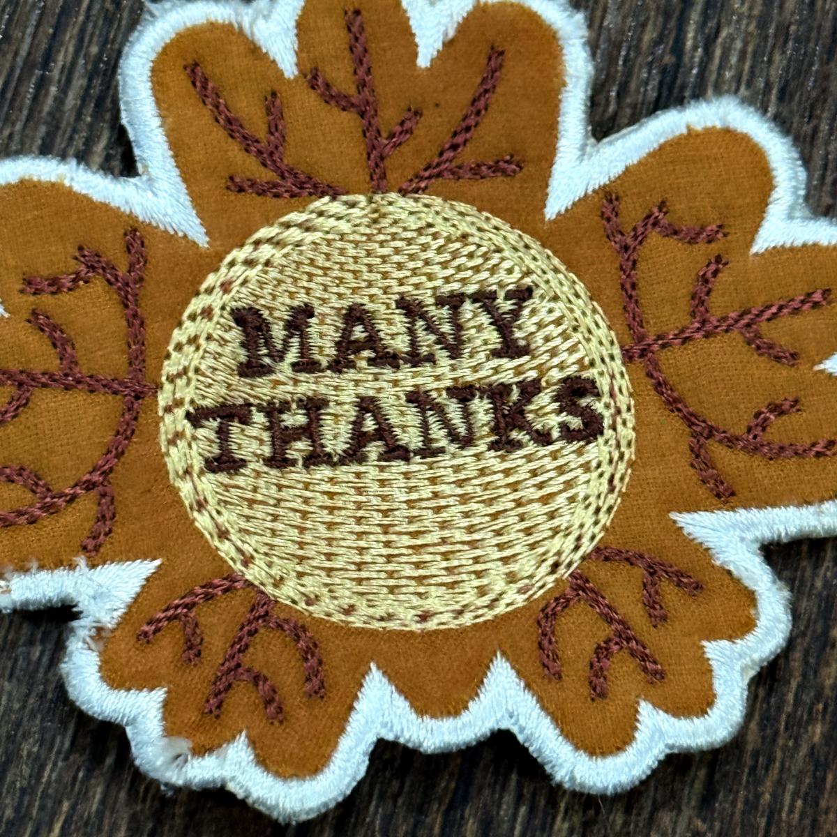 Fall Flower Leaf ITH Coaster Fall Flower Leaf ITH Coaster