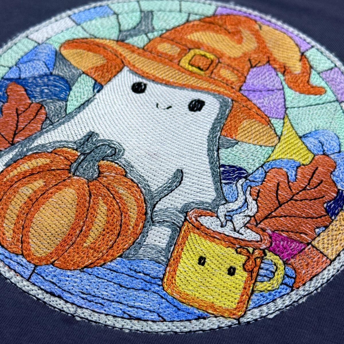 Fall Ghost With Pumpkin Fall Ghost With Pumpkin