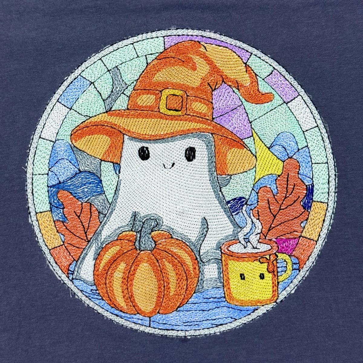 Fall Ghost With Pumpkin Fall Ghost With Pumpkin