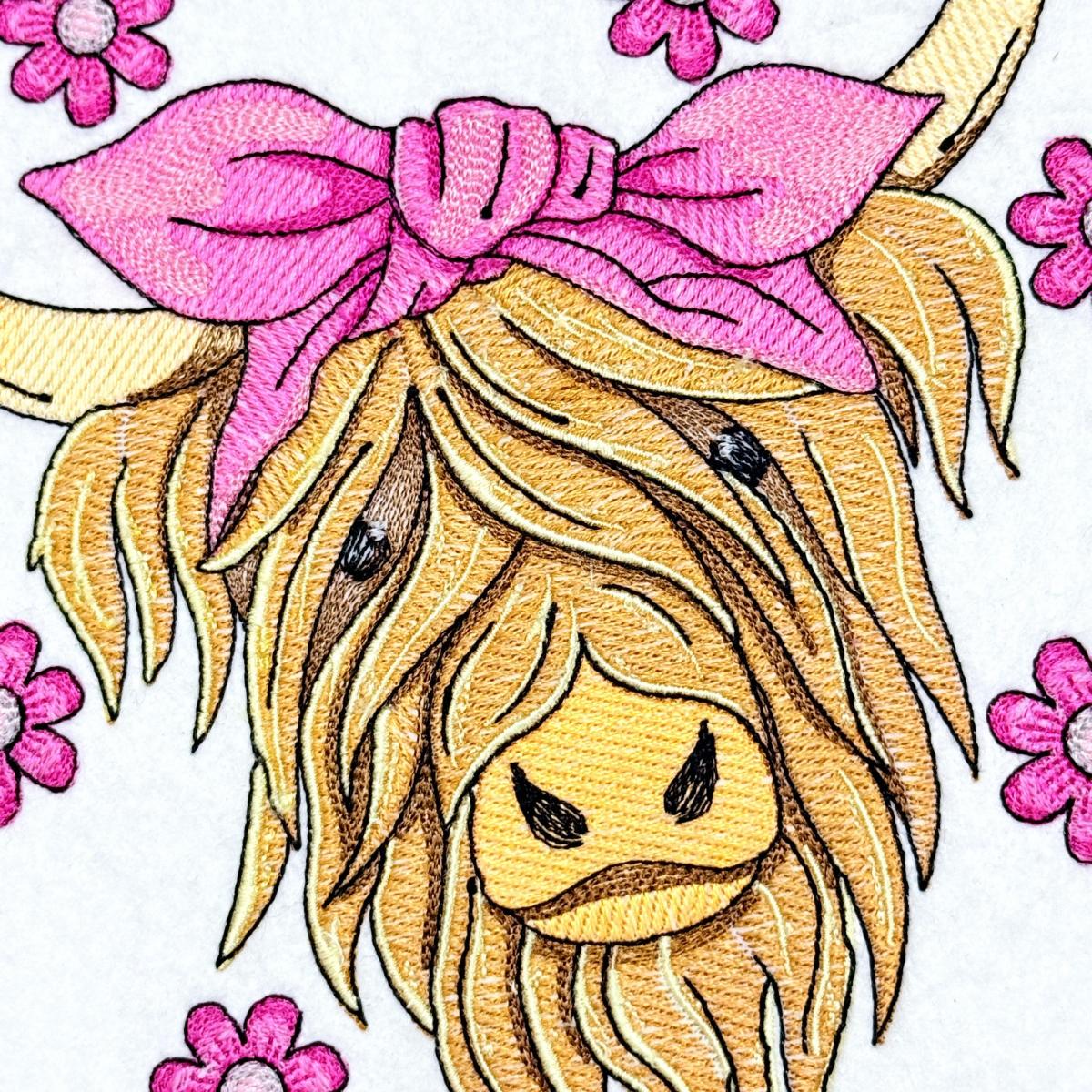 Highland Cow With Pink Bow Highland Cow With Pink Bow