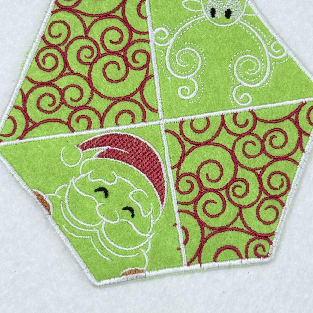 Holiday Hexagon Mugrug Holiday Hexagon Mugrug