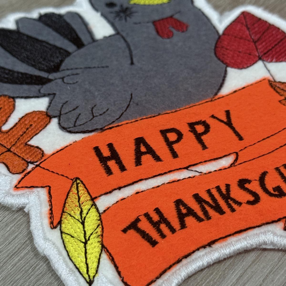 Kawaii Turkey Thanksgiving Mug Rug Kawaii Turkey Thanksgiving Mug Rug
