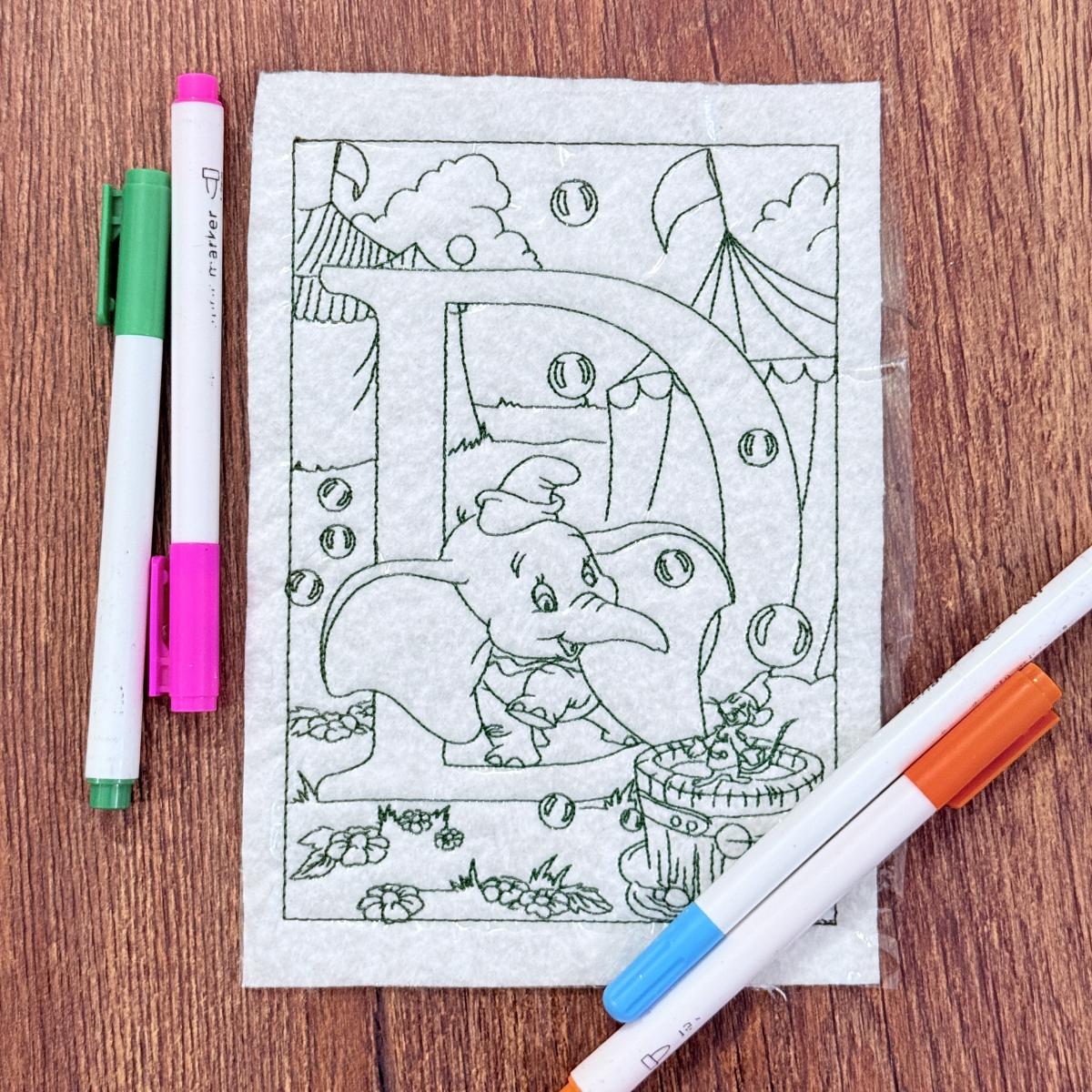 Letter D Coloring Page