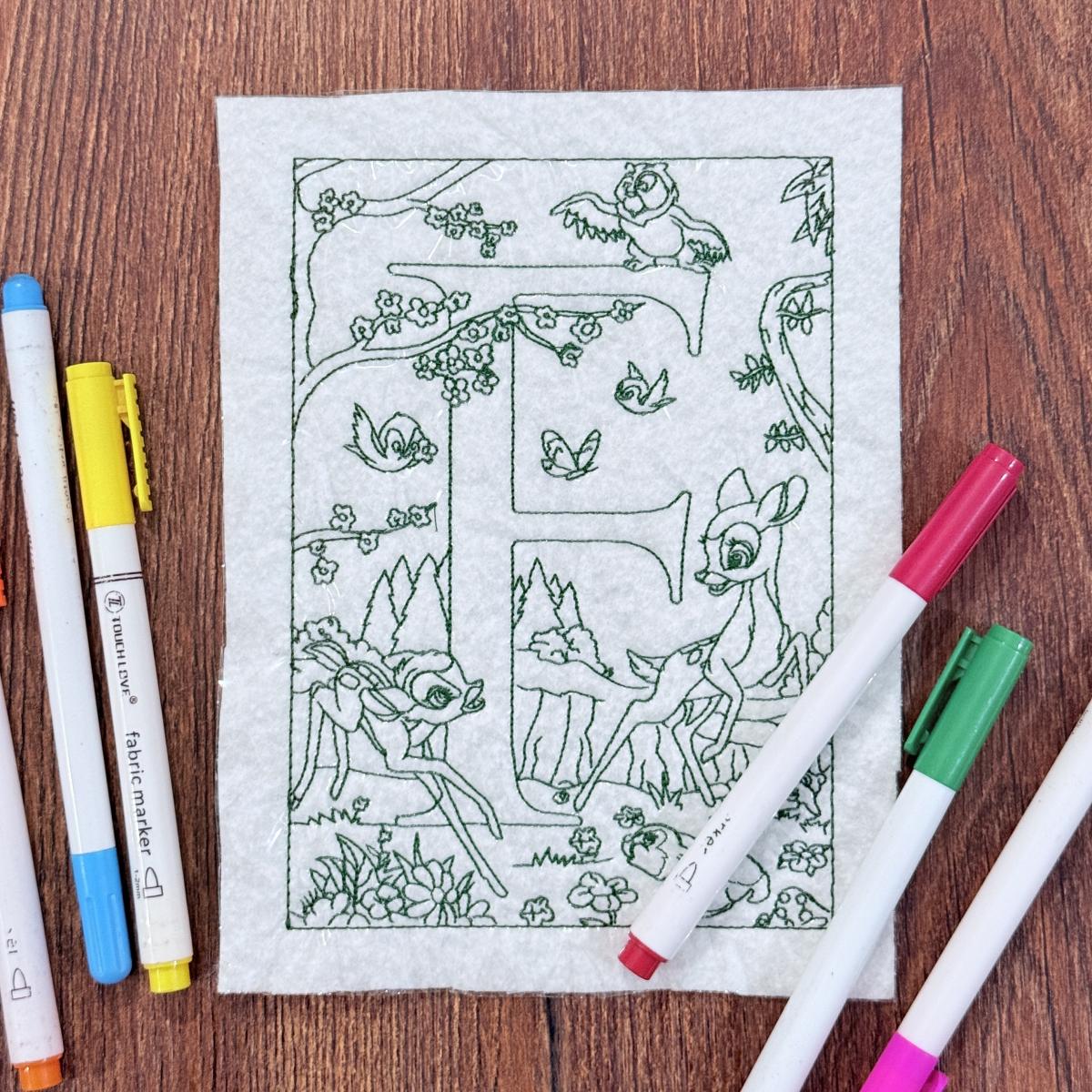 Letter F Coloring Page