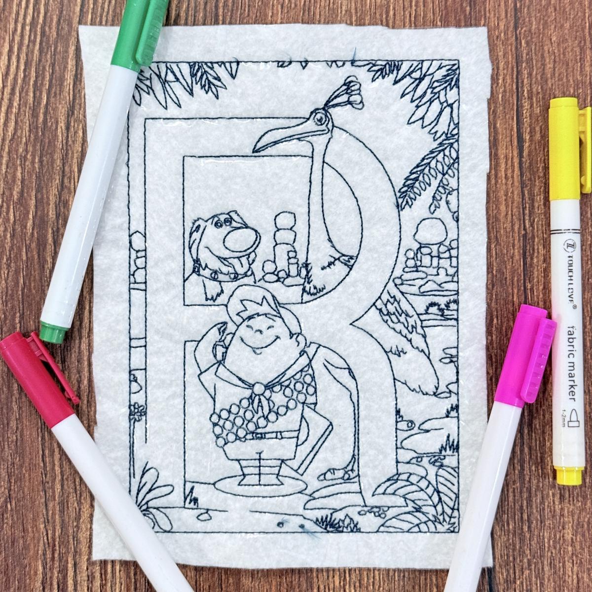 Letter R Coloring Page