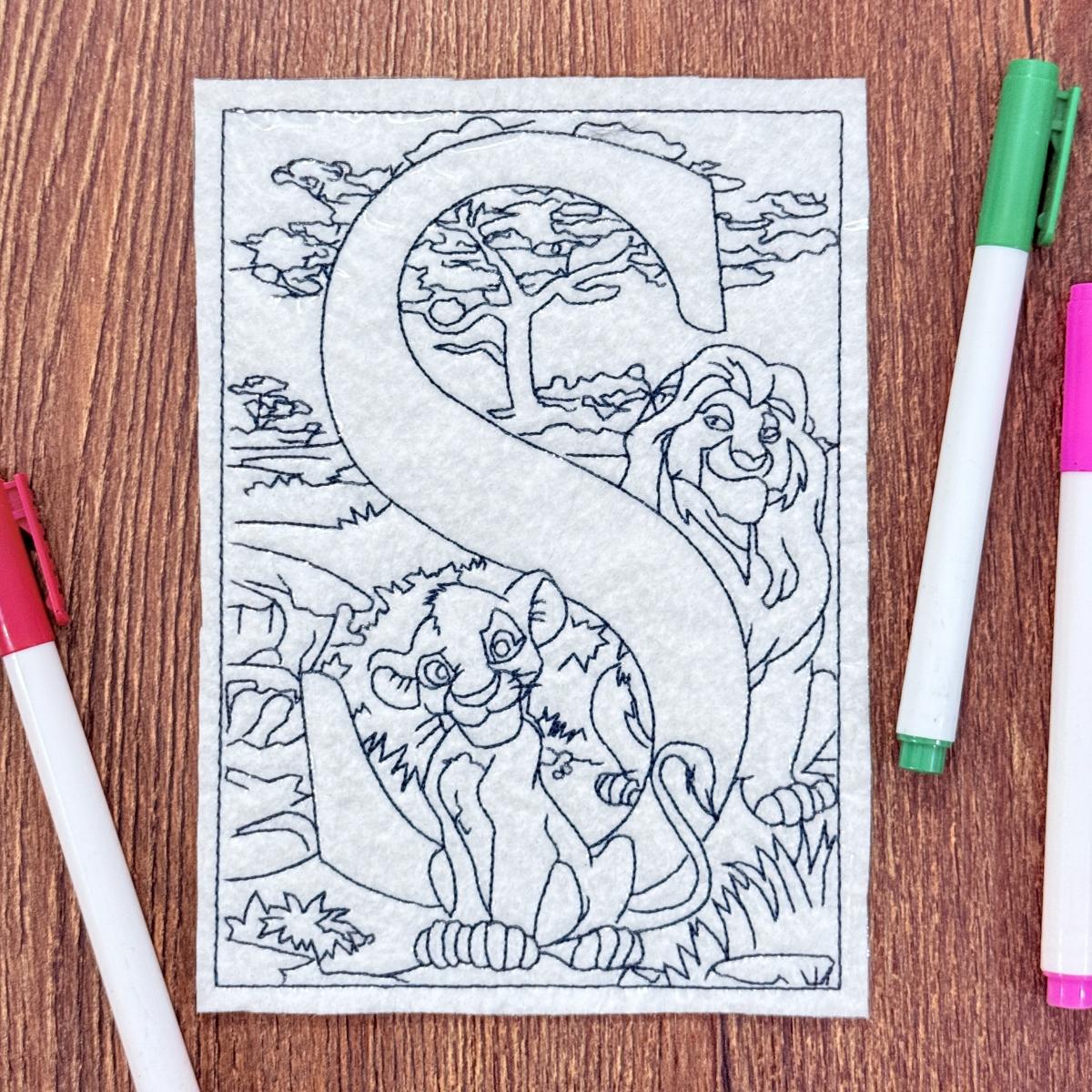 Letter S Coloring Page