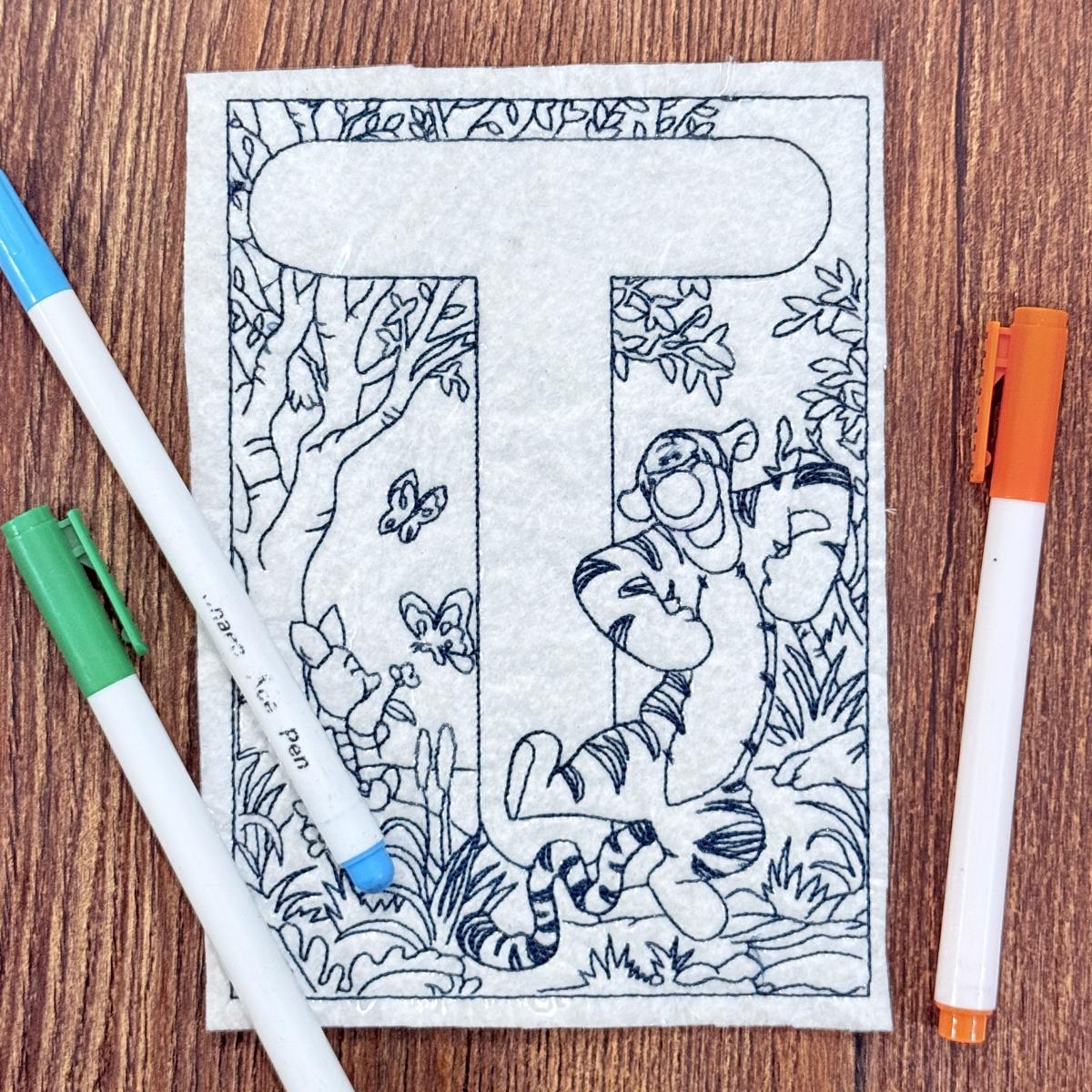 Letter T Coloring Page