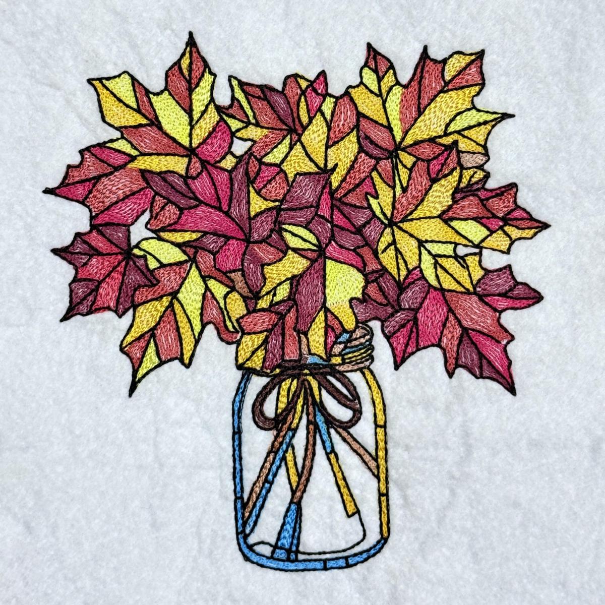 Mason Jar with Autumn Leaves - Free in Sep Value Pack Mason Jar with Autumn Leaves - Free in Sep Value Pack