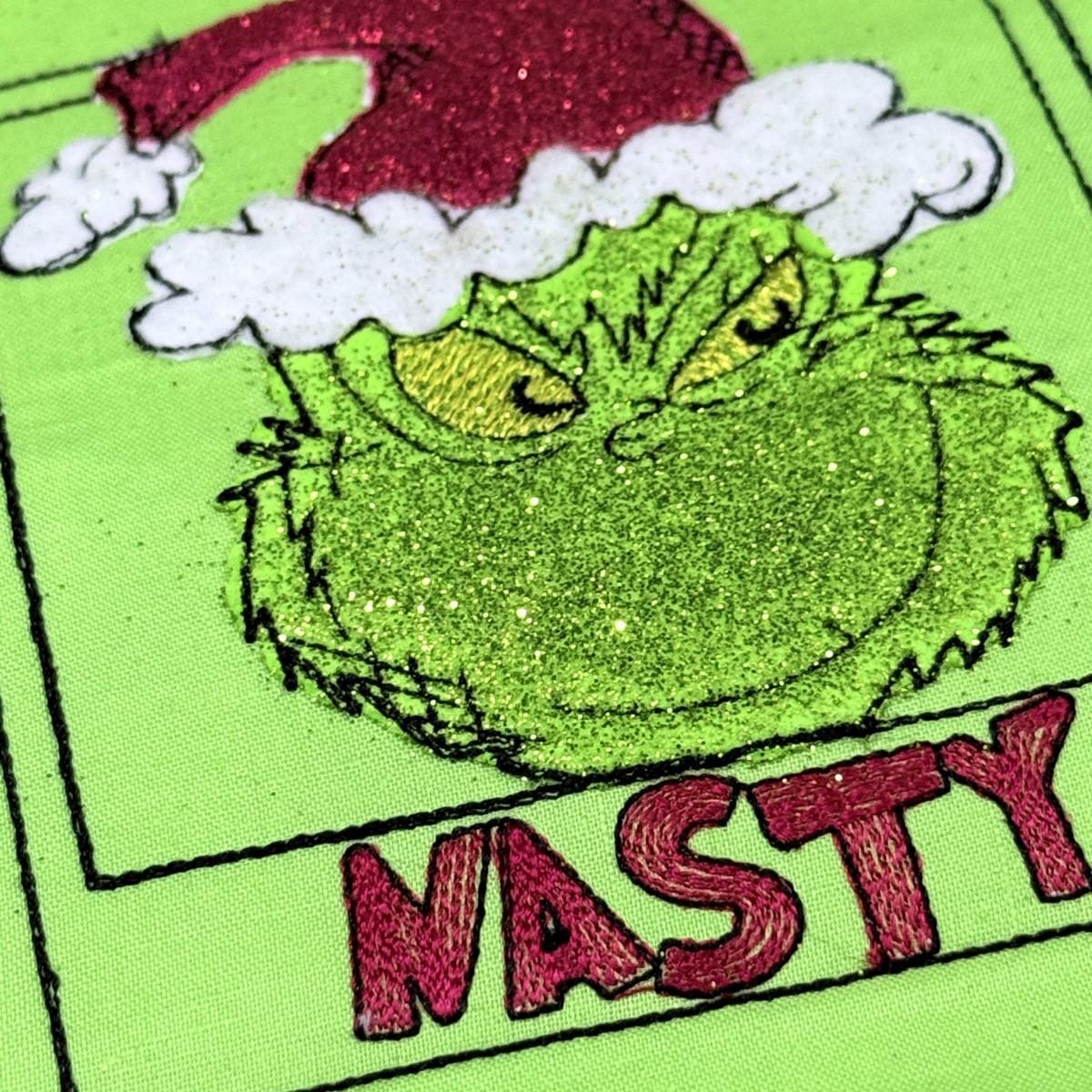 Nasty Christmas Thief Panel Block Nasty Christmas Thief Panel Block