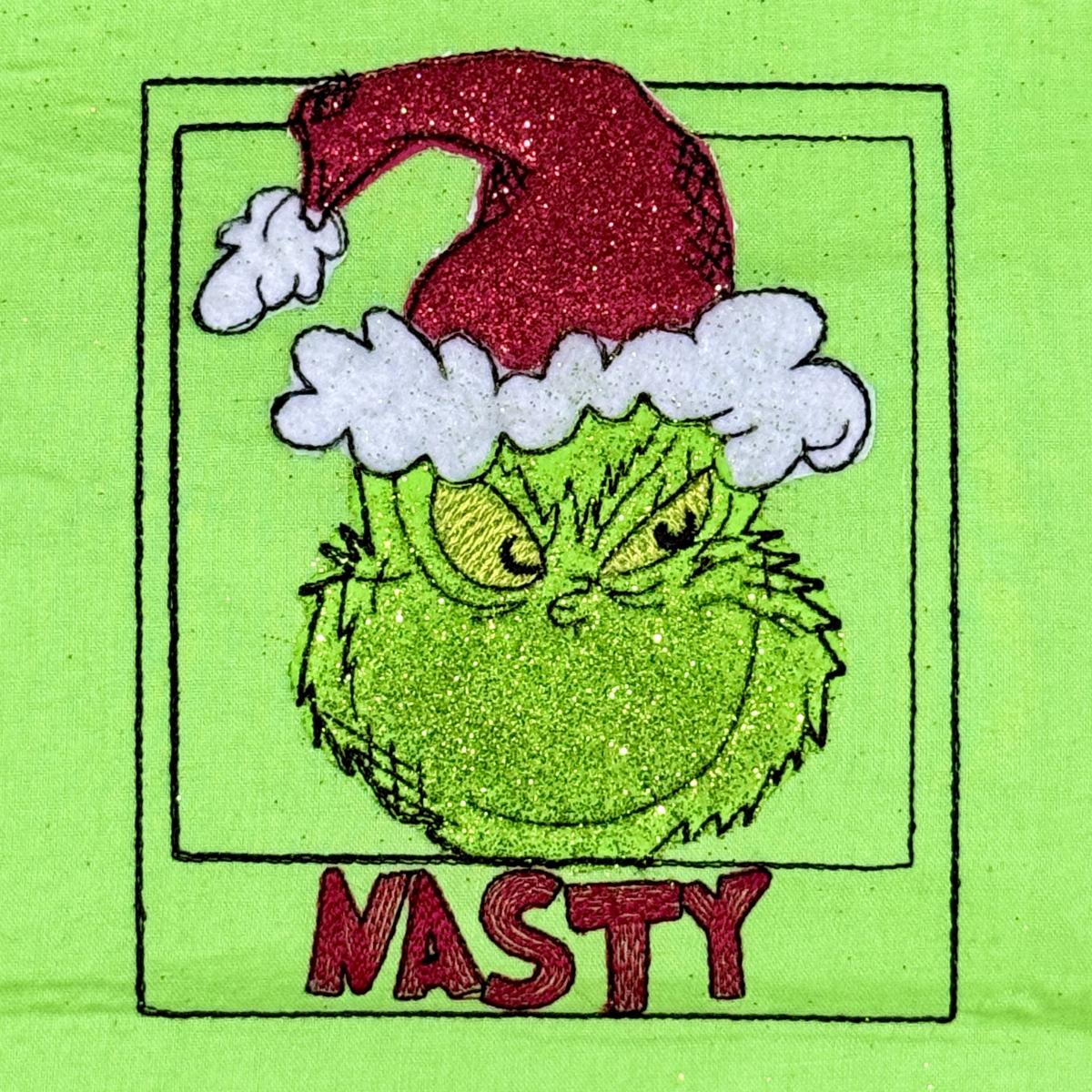 Nasty Christmas Thief Panel Block Nasty Christmas Thief Panel Block