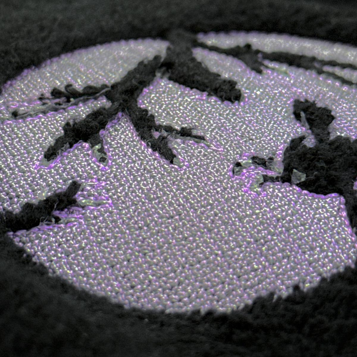 Purple Embossed Halloween Silhouette Purple Embossed Halloween Silhouette