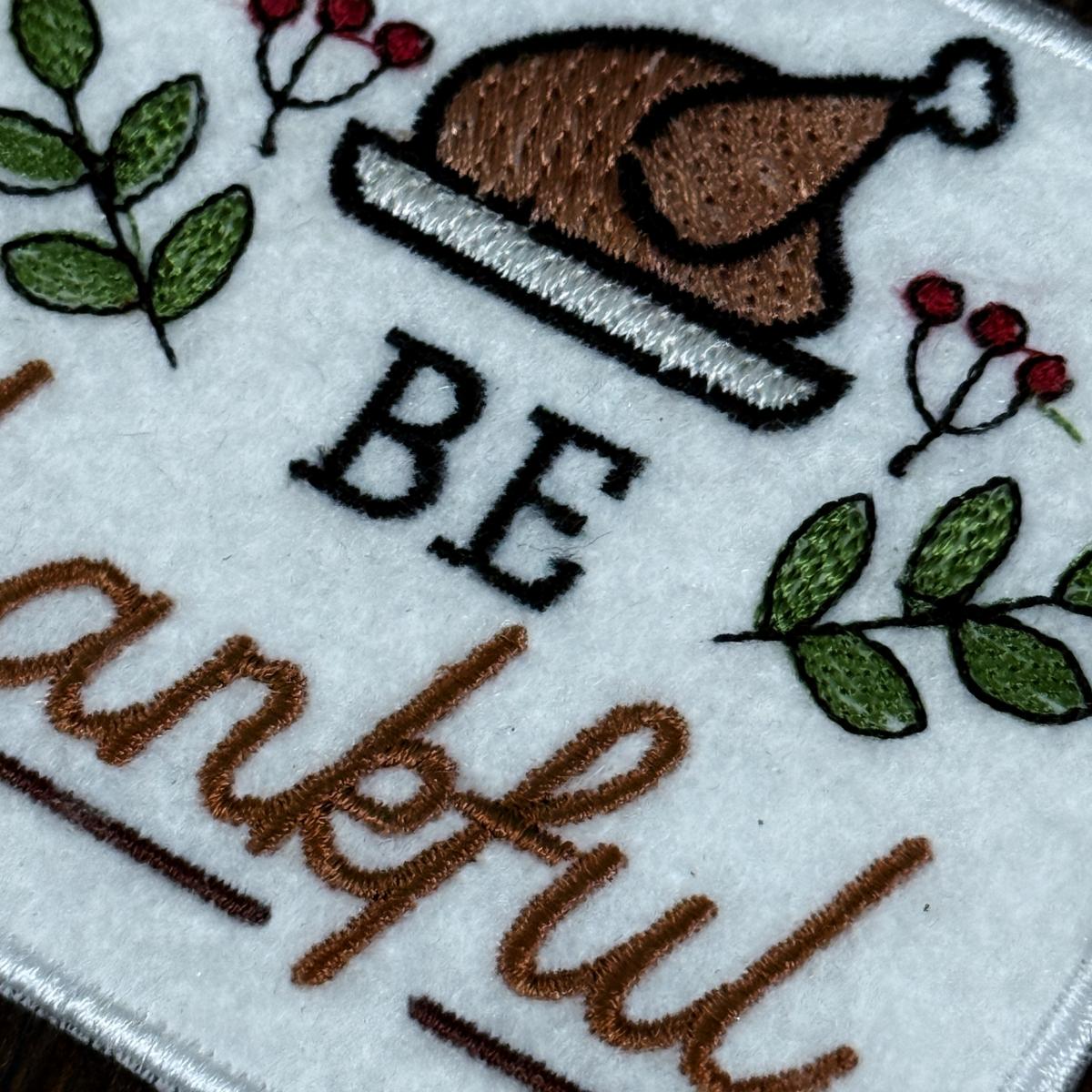 Thanksgiving Turkey ITH Mug Rug Thanksgiving Turkey ITH Mug Rug