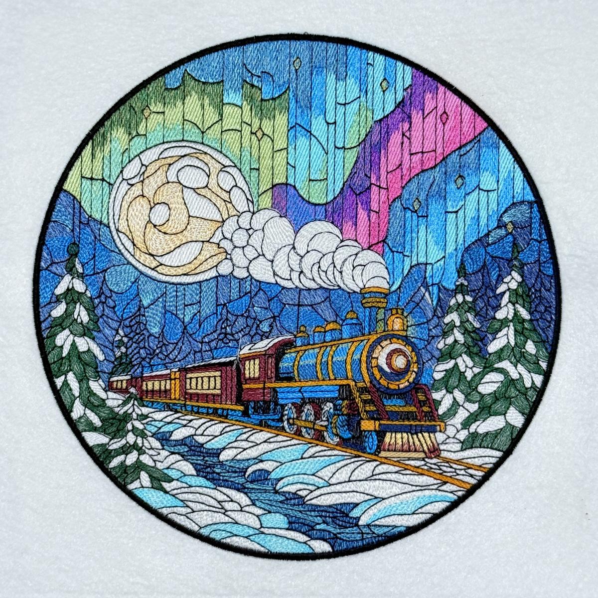 Train Under The Northern Lights Train Under The Northern Lights