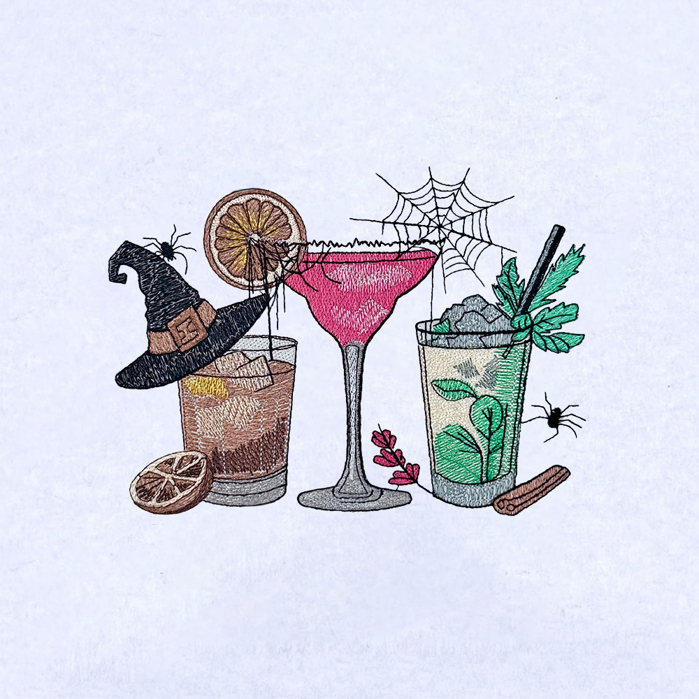 Witch Hat And Halloween Drinks
