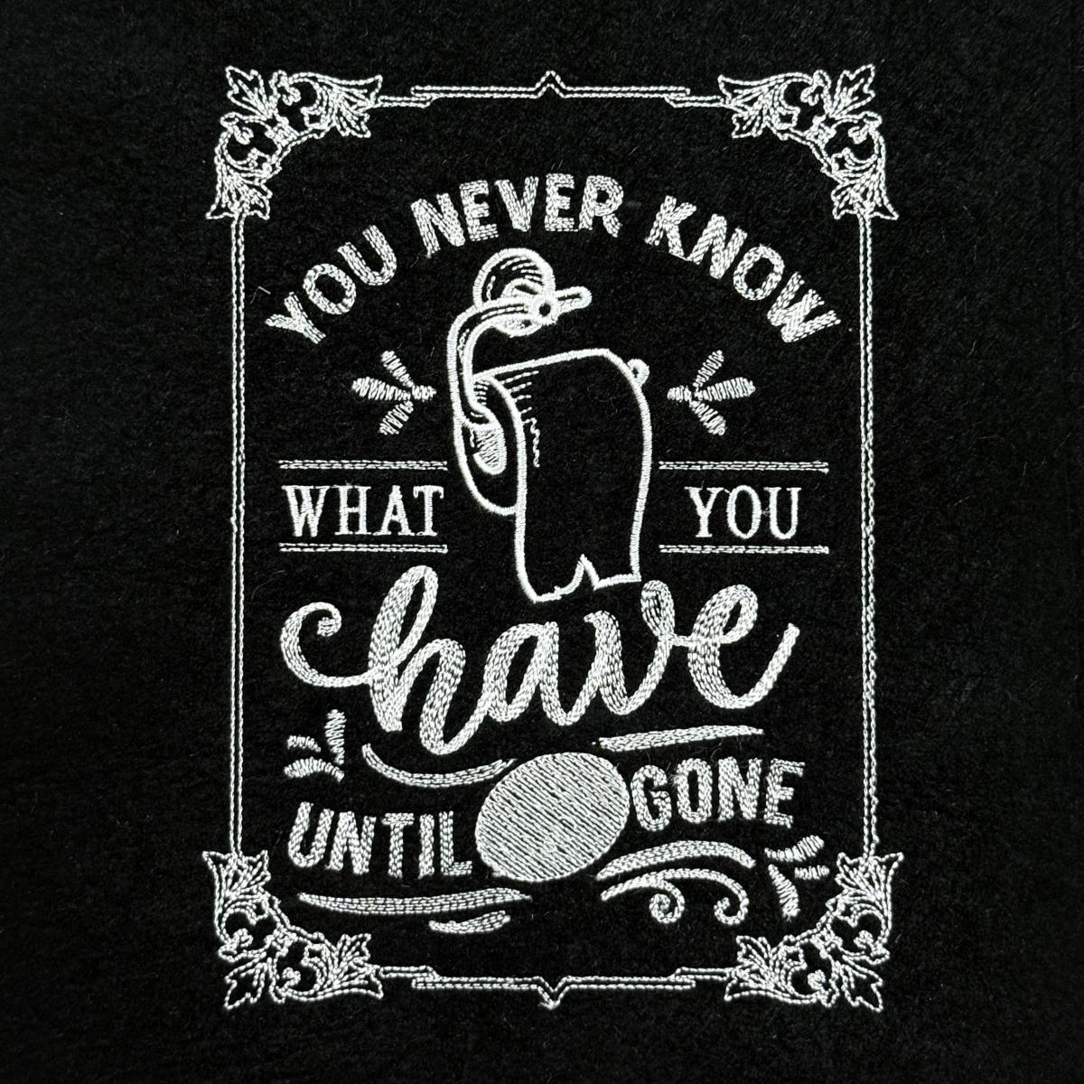 You Never Know Funny Bathroom With Border Quote - Free in Sep Value Pack You Never Know Funny Bathroom With Border Quote - Free in Sep Value Pack