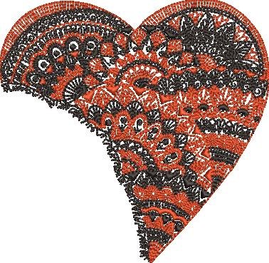 Red and Black Heart
