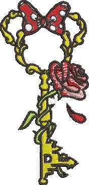 Key Embroidery Design Key Embroidery Design
