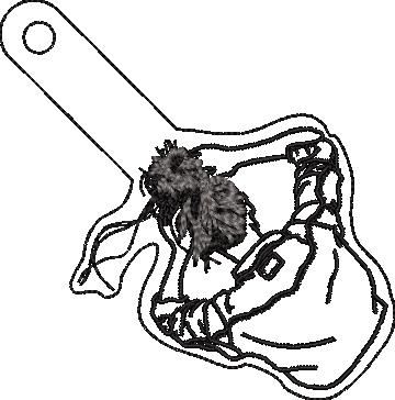 Girl Key Fob