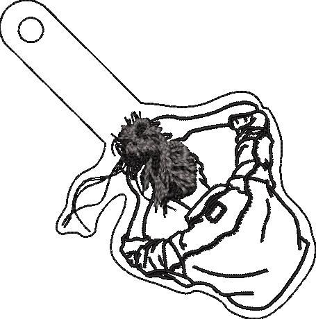 Girl Key Fob