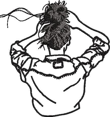 Girl Embroidery Design Girl Embroidery Design
