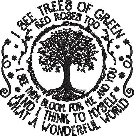 I see tree of green red roses too I see tree of green red roses too