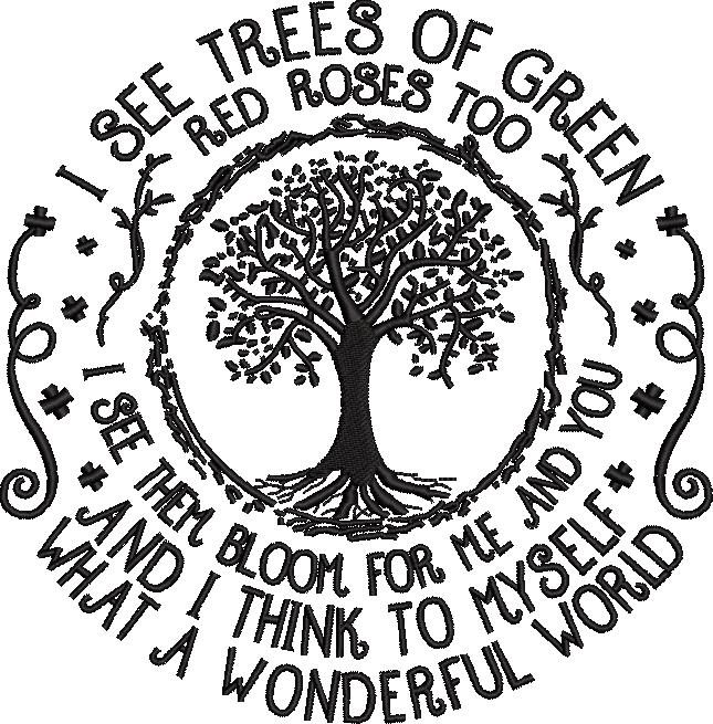 I see tree of green red roses too I see tree of green red roses too