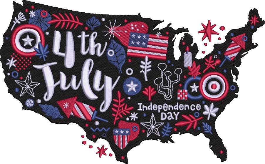Independence Day USA Map Independence Day USA Map