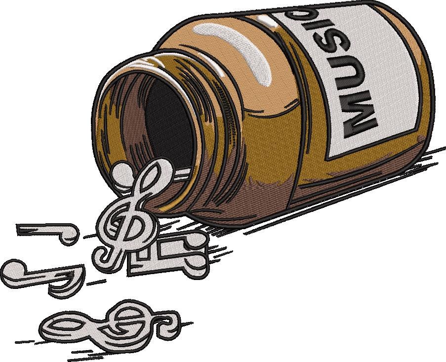 Music Pills Jar Music Pills Jar